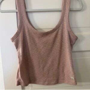 Vouri Women's Pink Ribbed Tank Top